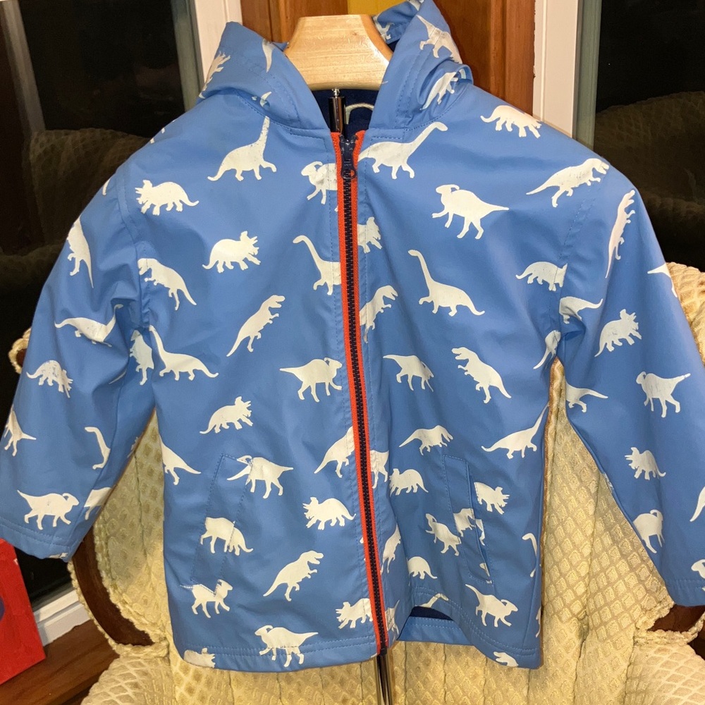 HATLEY BLUE KIDS DINOSAUR PREPPY RAIN COAT SIZE 5